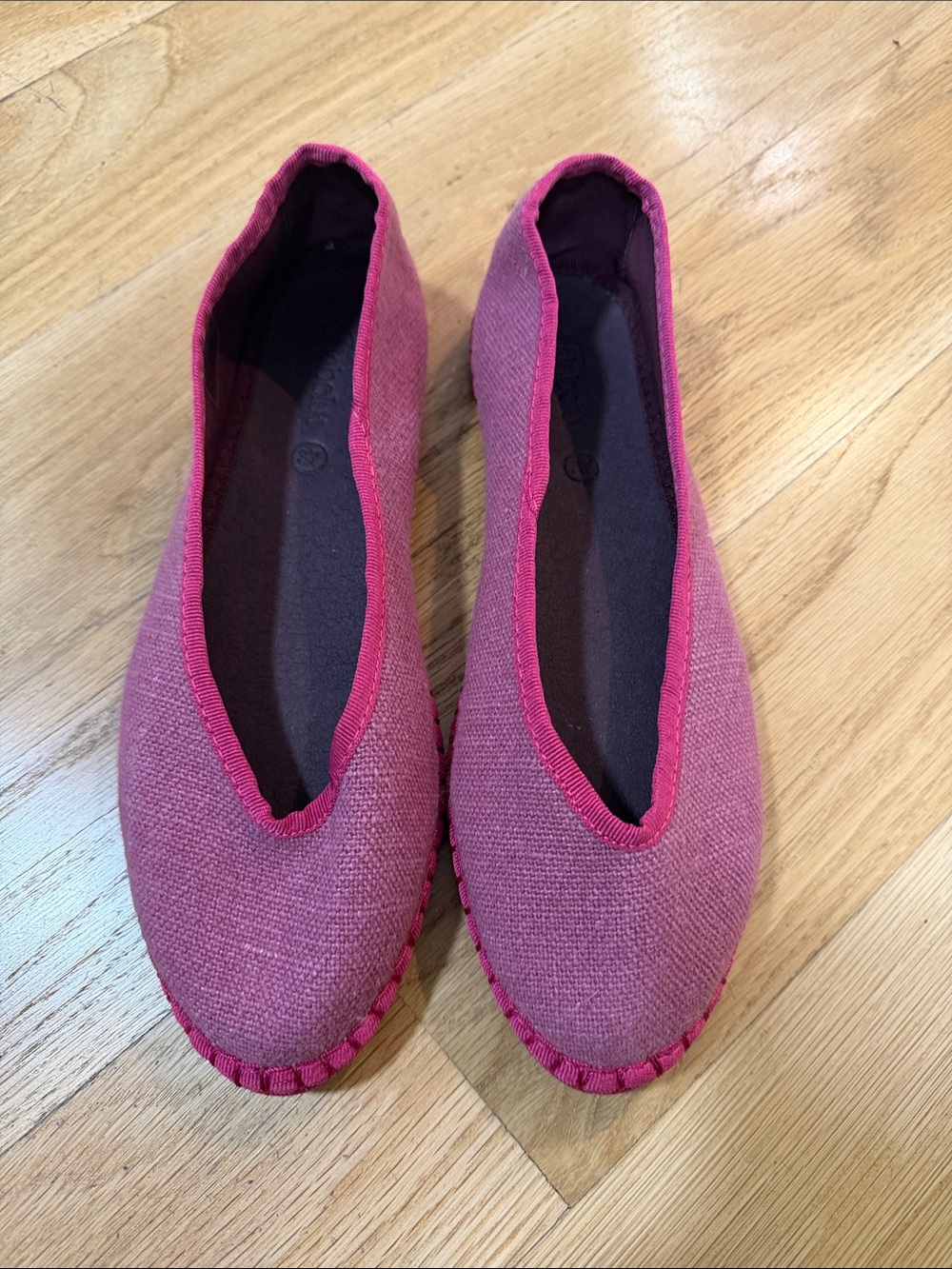 Women’s Pink Canvas Espadrille Flats